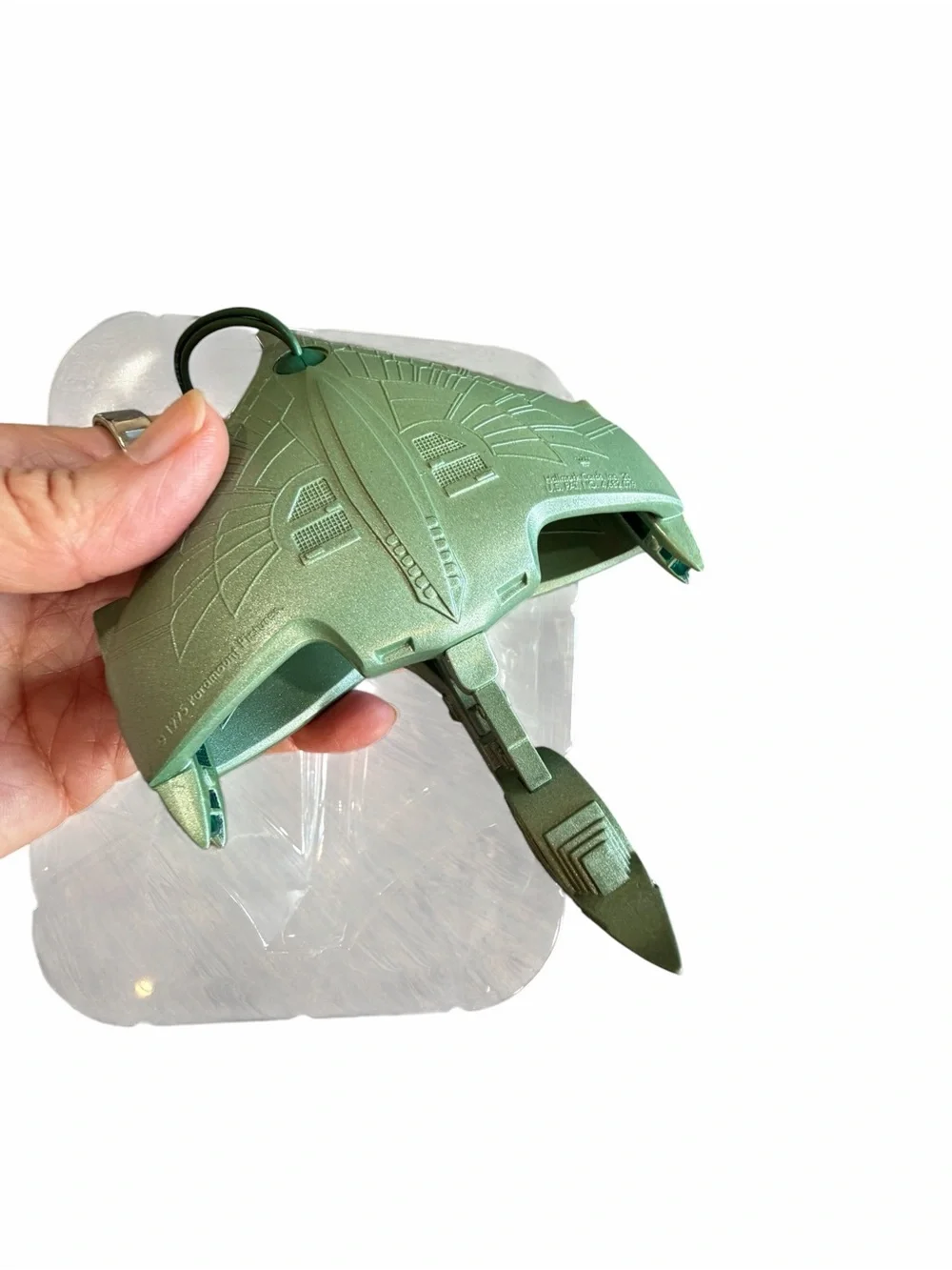 1995 Hallmark Star Trek Romulan Warbird Magic Light Ornament TNG Box